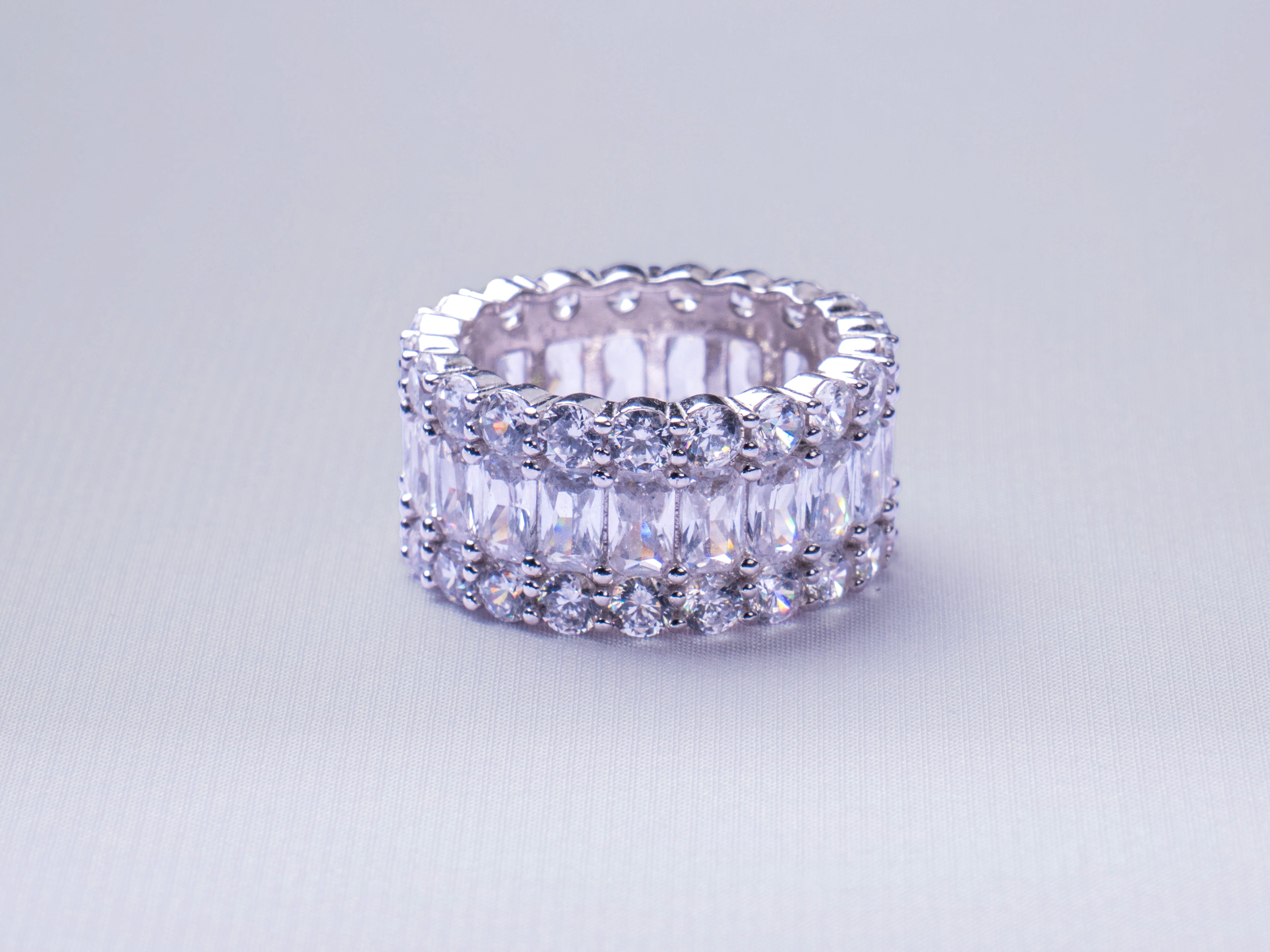 ICERA ICE STACK – Iced Band Ring