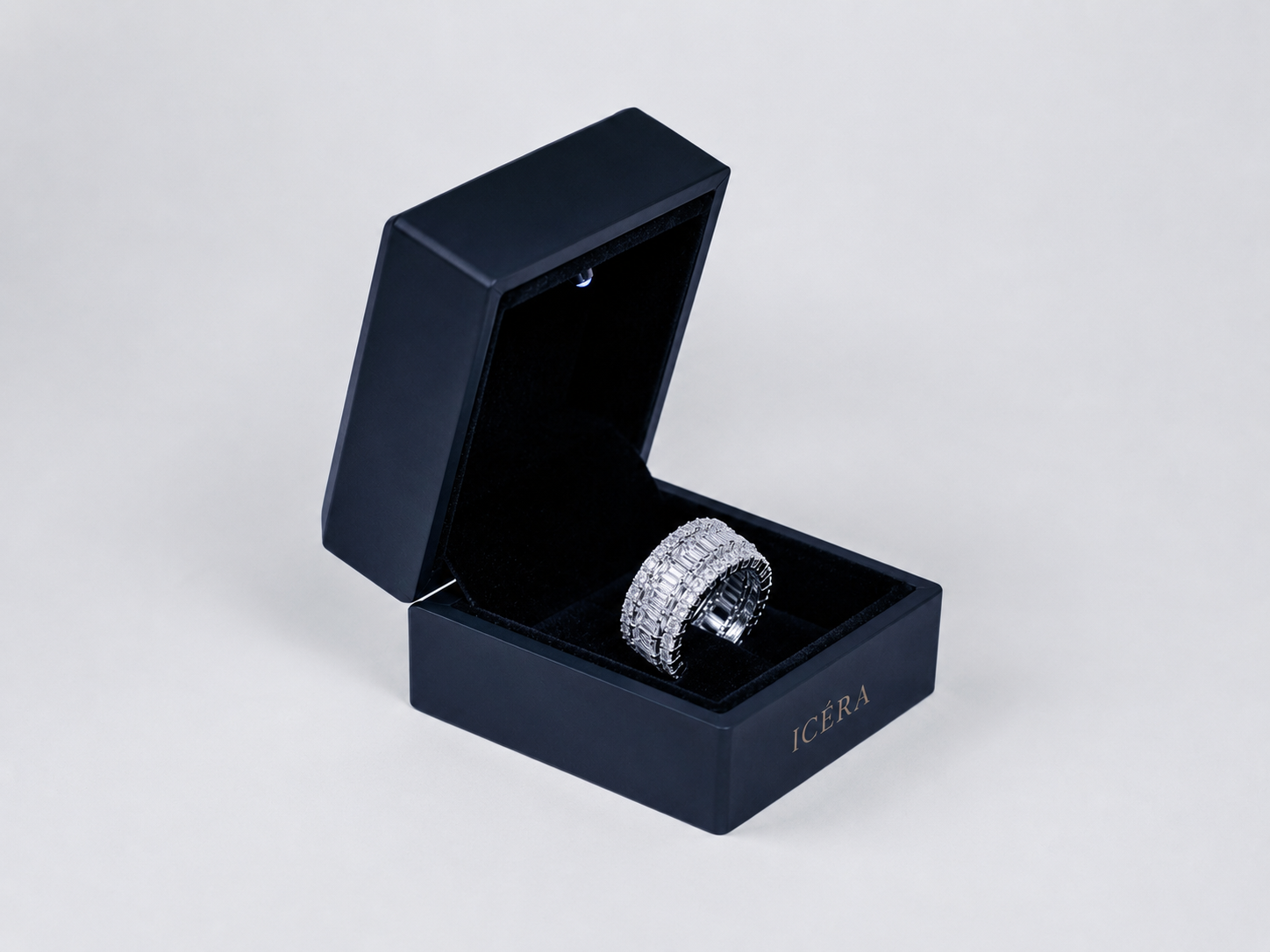 ICERA ICE STACK – Iced Band Ring