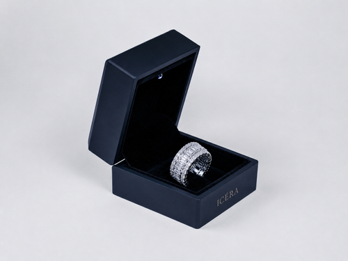 ICERA ICE STACK – Iced Band Ring